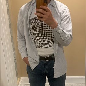 Polo Ralph Lauren Blue Pinstripe Oxford Shirt